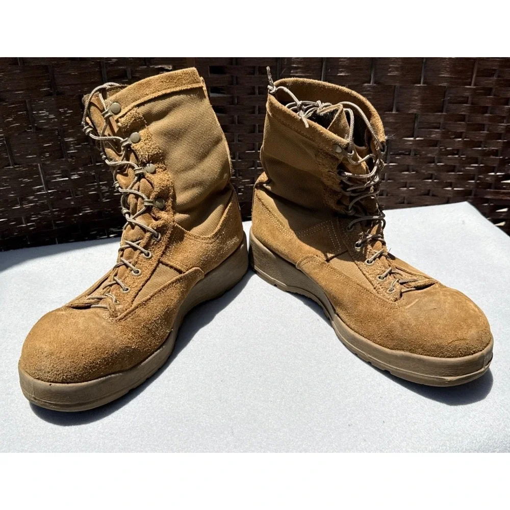 Belleville C790 ST Combat Boots Mens 12 R Brown Military Gore-Tex Steel Toe USA